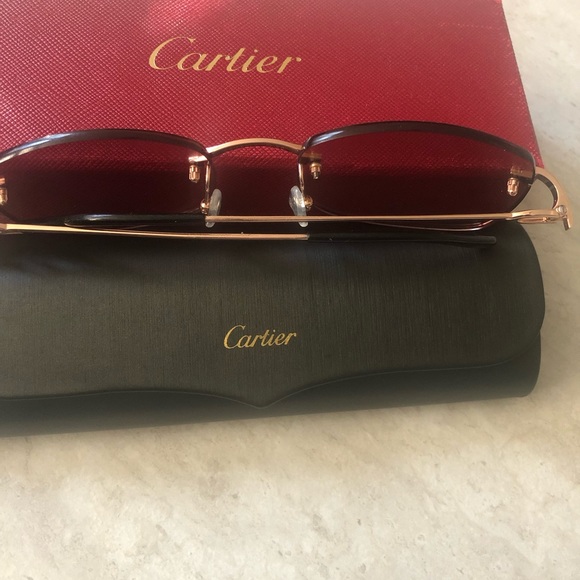 Authentic Custom Rose Gold Cartier sunglasses - Picture 9 of 10